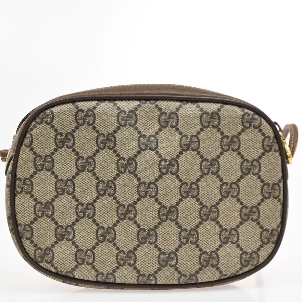 GUCCI GG Pattern Sherry Line Mini Shoulder Bag PVC Leather Beige Brown - Picture 2 of 14